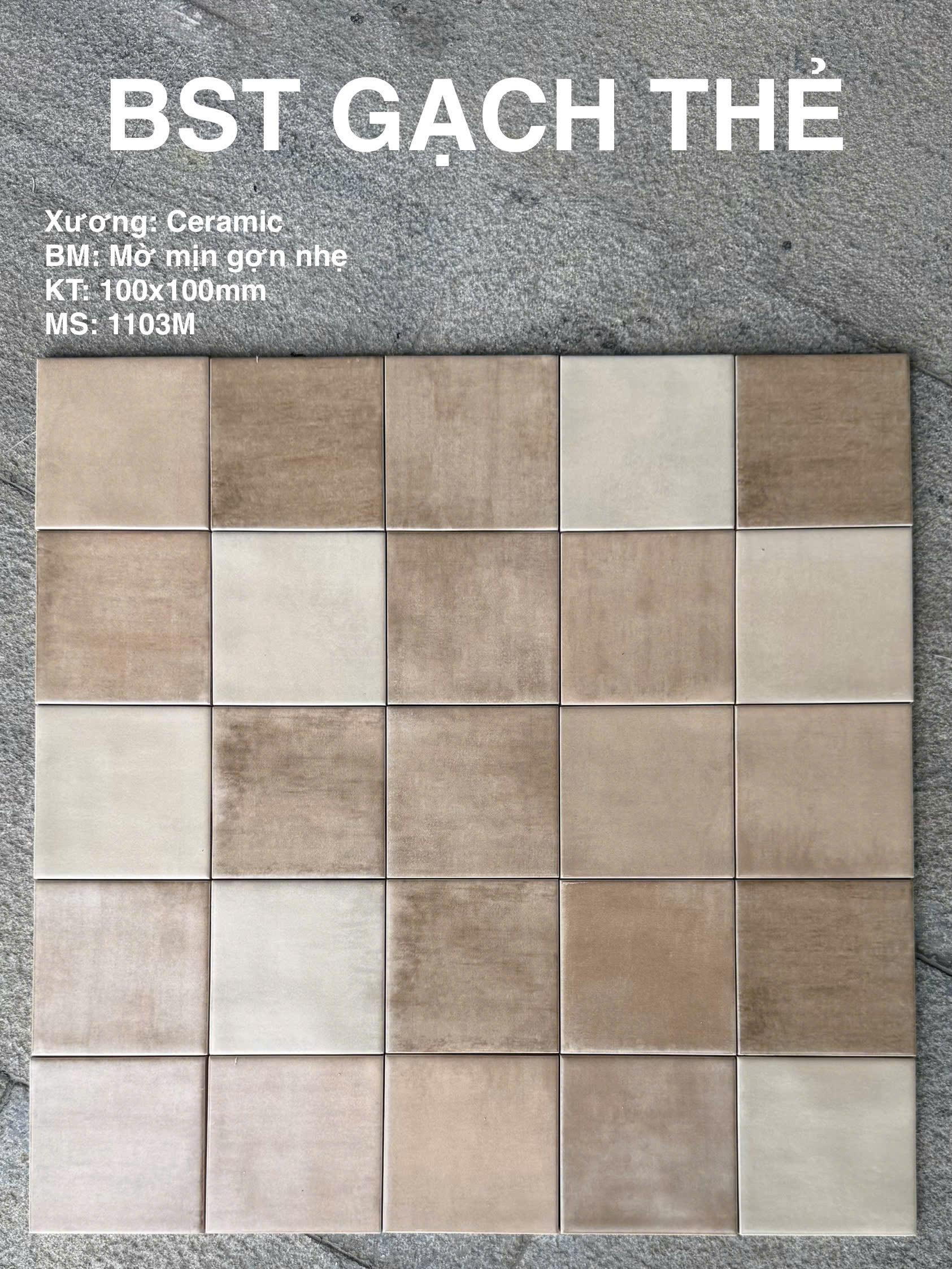 GACH THẺ MỜ GỢN 1003M