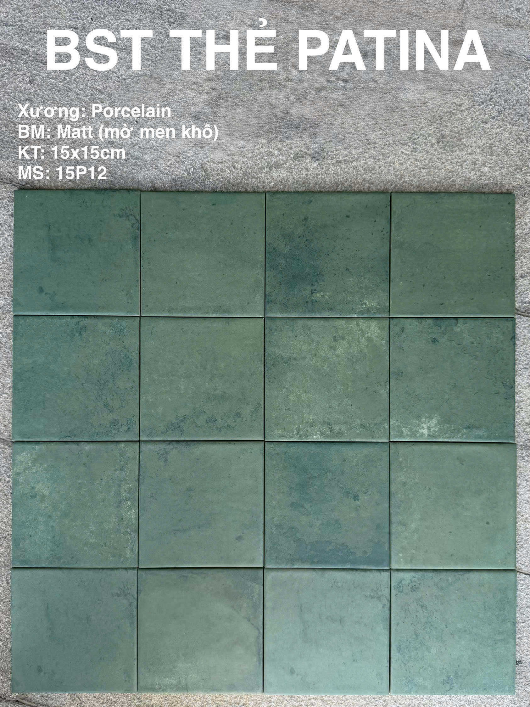 GẠCH THẺ PATINA 15P12
